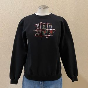 Candy Cane Fun Christmas Holiday Sweatshirt - Adult SM